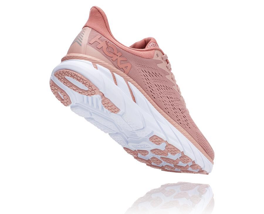 Hoka One One Womens Running Shoes - Clifton 7 - Pink - AQYG26087